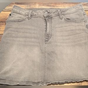 Calvin Klein Jeans Grey Denim Mini Skirt